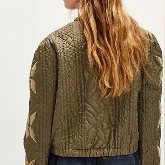 Free People Green Quilted Jacket - Picture 8 of 8